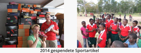 2014 gespendete Sportartikel